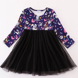 Abby and Evie Nightmare Before Christmas Black Tutu Dress